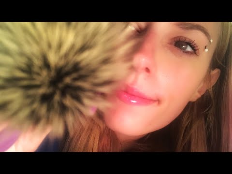 ASMR face brushing and whispering to you why you deserve good sleep..NOW!