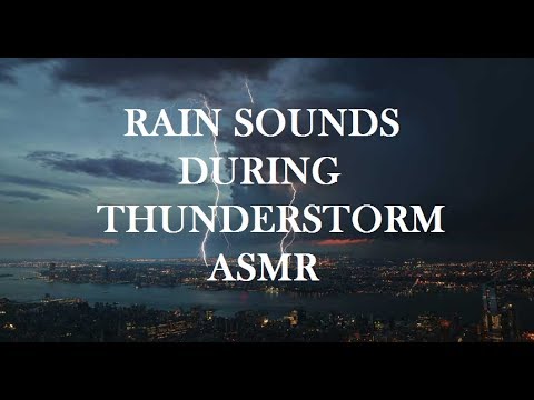 ASMR Intense Rain Sounds During Thunderstorm As It's Getting Darker | NO TALKING