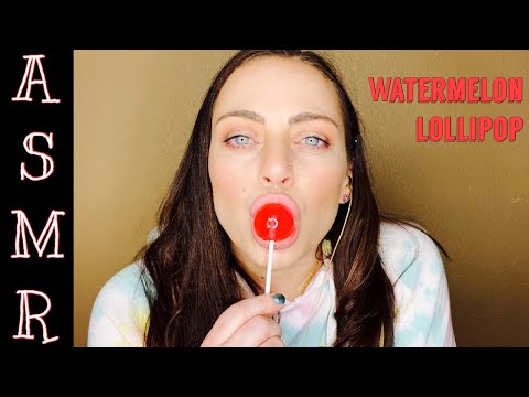 ASMR 🍉 Watermelon Lollipop 🍉 Mouth Sounds + No Talking 🤫