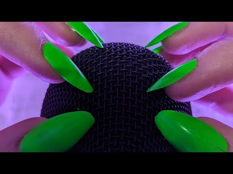 ASMR Mic Scratching with Long Nails | Blue Yeti 🎙️🤤💤 (No cover + No Talking) #asmr