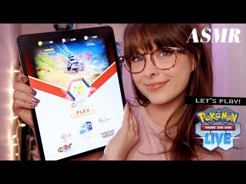 ASMR 🌟 Let's Play Pokemon TCG Live Together!~ Relaxing iPad Gaming for a Good Nights Sleep 🌙