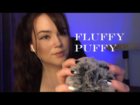 ASMR Fluffy Mic Scratching with Long Nails