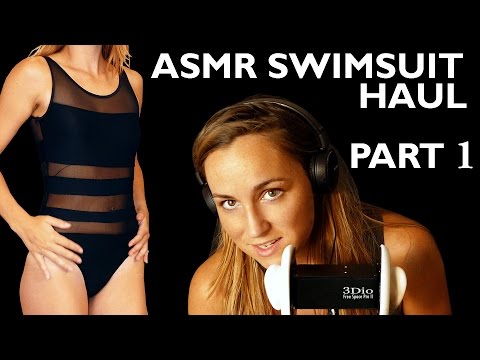 ASMR Swimwear Fashion Haul and Try on – Ear to Ear whisper and Fabric Sound by Sammy Dress