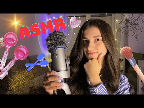 ASMR🎧🥰15 TRIGGERS IN 15 MINUTES💤💋You will definitely fall asleep😴