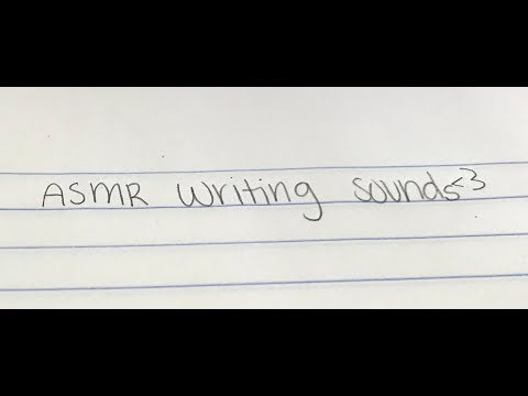 ASMR Writing Sounds