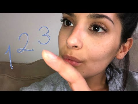 ASMR Whisper Ramble with Number Tracing (counting)