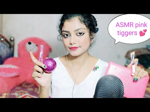 ASMR Pink Triggers 💖🌸 Tapping And Scratching 💖🌸