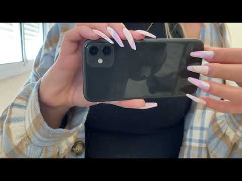 ASMR| IPhone Camera Tapping with long nails 💖✨