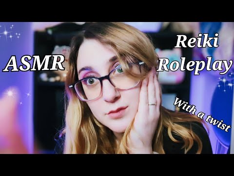 ASMR Reiki Roleplay (Plucking, Pulling, Cutting Negativity, Mouth Sounds, Hand Movements) pt.2