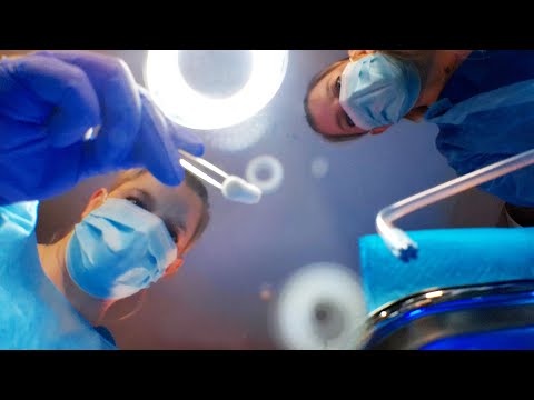 ASMR Dental Surgery & Exam | Root Canal and Crown Placement