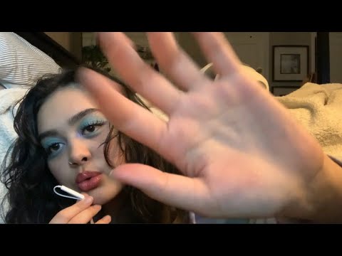 Lofi ASMR repetitive clicky whispers and hand movements