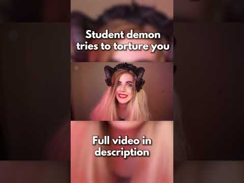 ASMR Student Demon Tries To Torture You #shorts