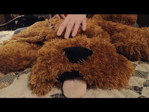 [ASMR] Binaural Soft-Spoken Fluffy Dog Scratching/Massage