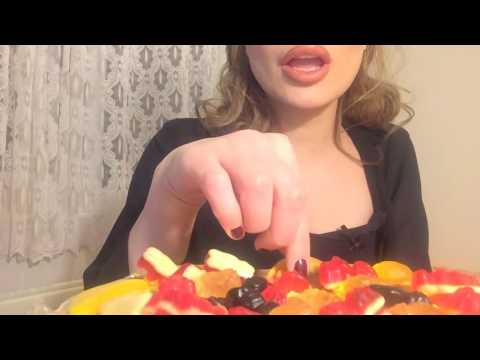 CANDY PIZZA (ASMR Gummy Eating Sounds) - & A LOTTA WHISPER TOO