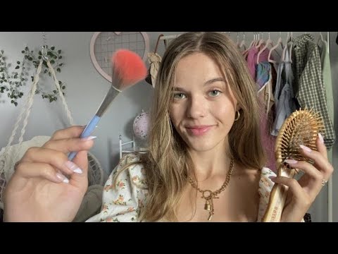 ASMR Big Sis Gets You Ready For Your First Day Of High School 💖 (layered sounds)