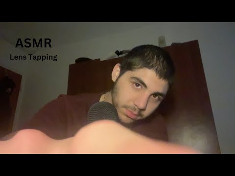 ASMR Lens Tapping with minimal mouth sounds