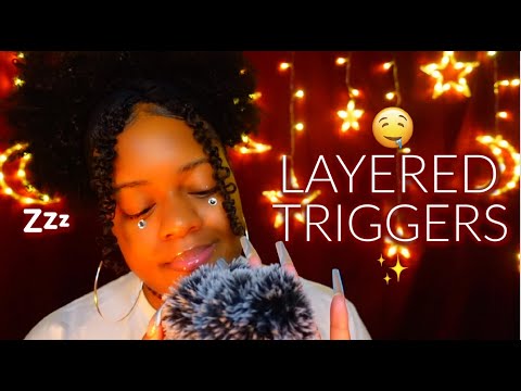 ASMR ✨ LAYERED SOUNDS, INAUDIBLE WHISPERS & TINGLY TRIGGERS THAT WILL MAKE YOU DROOL 💤🤤✨ (SO GOOD)