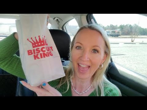 Vlog - Sampling a Biscuit King Grilled Chicken Biscuit