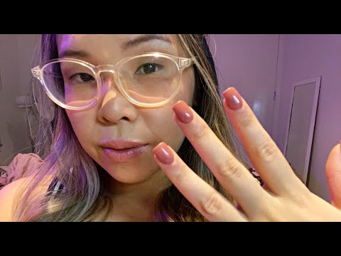 asmr tippety-tappity TAPPING on my nails with real rain in the background