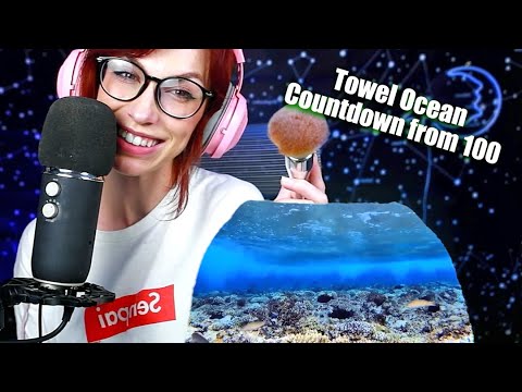 ASMR Countdown for Sleep | Green Screen Water Visuals | Ocean Sounds for Relaxing
