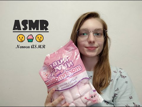 ASMR | Sons de mastigação: Comendo Marshmallows 🤫🧁