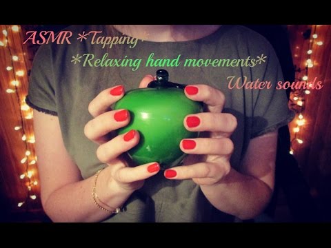 ASMR *Tapping* *Relaxing hand movements (Water Sound)* - No talking
