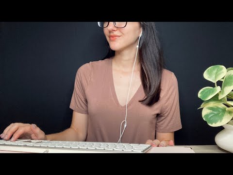 ASMR Relaxing Customer Service Roleplay l Soft Spoken, Typing