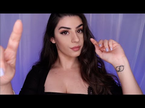 ASMR | Barely Audible Whispers / Face Tracing (Visual Triggers)