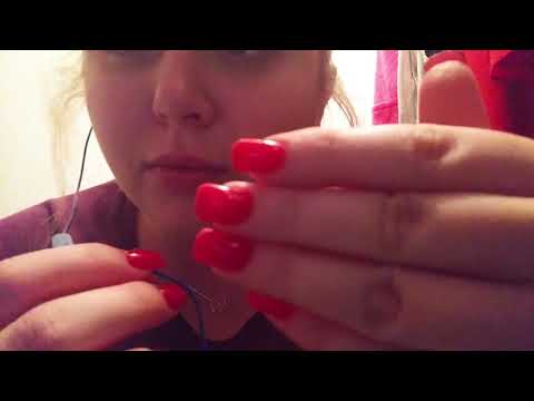 ASMR lipstick application video and mouth sounds
