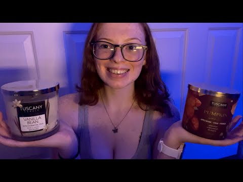 ASMR - Candle Review!🕯🤎 (Whispers & Tapping)