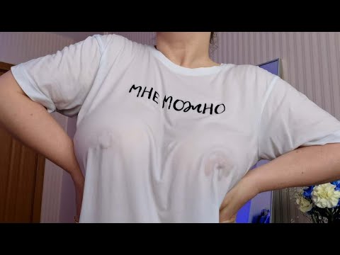 Wet Shirt 💦 Scratching sounds 💦 Fabric sounds