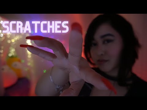 ASMR | 21 mins of Scratch Scratch scratchity for sleep or relaxation ( hand visuals, whispers)