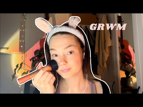 ASMR get ready with me + whispered ramble about life and health