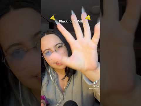 Fast and aggressive plucking negative energy on tiktok ⚠️