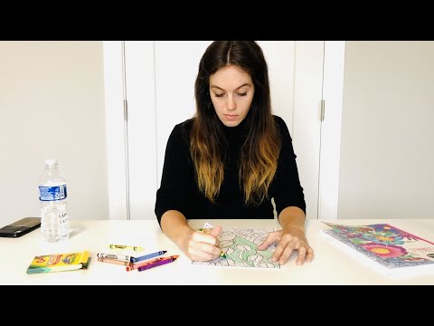 [ASMR] Peacefully Coloring With Crayons