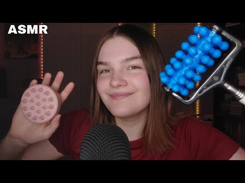 💥Fast and Aggressive💥 mic scratching & roller brush on camera | ASMR