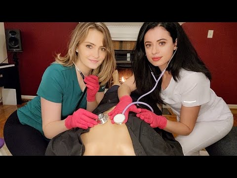 ASMR Nurses Give YOU a Full Body Medical Exam in BED | Personal Attention POV Soft Spoken Roleplay