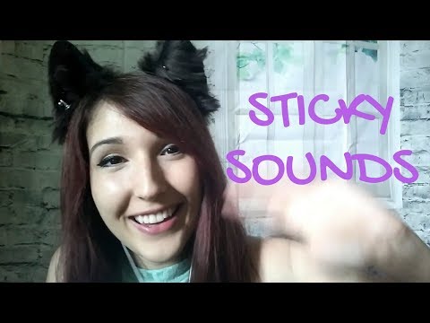 ASMR - STICKY EARS ~ Sticky Ears, Fingers, Tape & Crinkles ~