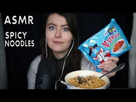 ASMR Fire Noodle Eating Sounds | Whispered | Chloë Jeanne ASMR