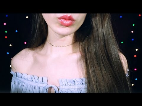 ASMR Slow Delicate Kiss, Mouth Sounds, Breathing, Touching Lens 3DIO BINAURAL 💗