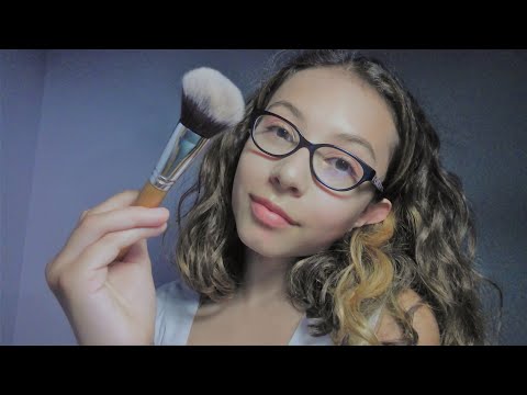 ASMR - Personal Attention Roleplay - Face Brushing and Touching, Crystal Cleasing, and More!