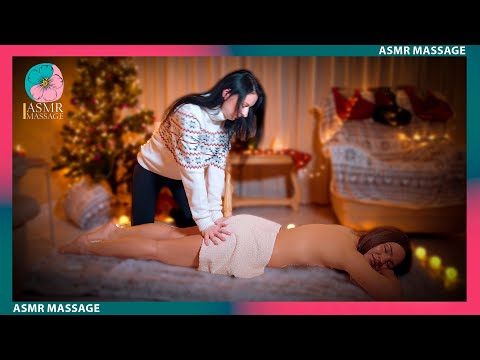 General ASMR Christmas Massage for a Slender Model by Anna