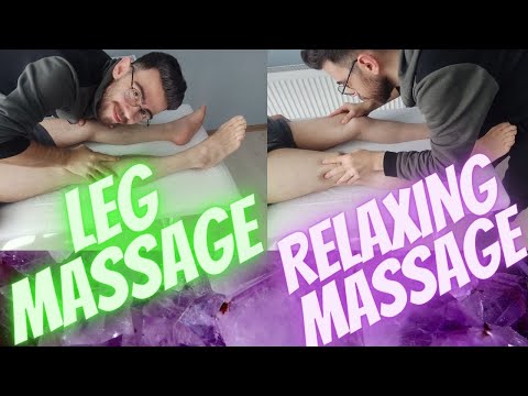 ASMR-LEG MASSAGE-FOOT-MASSAGE-RELAXING MASSAGE SLEEP MASSAGE