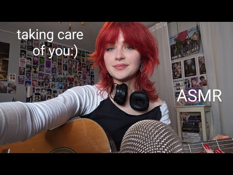 ASMR taking care of you (soft spoken, whispering, inaudible whispering)