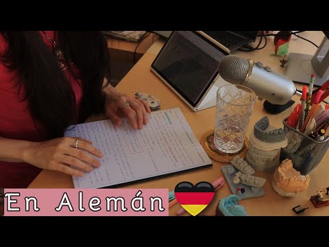 ASMR 📖Study With Me 🎧 con SUSURROS y Soft Spoken, en Español y Alemán