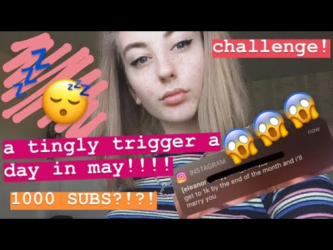 asmr | my NEW PROJECT!  a tingly trigger a day in may series (1k by the end of may challenge!)🐙🍄