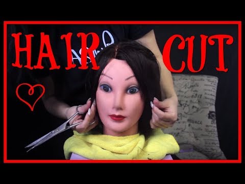 ASMR 🖤 MANNEQUIN HAIRCUT ! SALON ROLE-PLAY