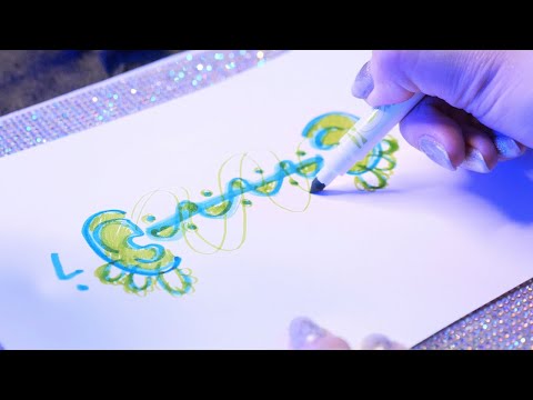 ASMR Drawing Through Your Brain | Sleepy Coloring Set Drawing, Tapping, Scratching (No Talking)