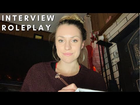 INTERVIEWING YOU ROLEPLAY ASMR | ASMR INTERVIEW ROLEPLAY | RELAXING SOFT SPOKEN ROLEPLAY ASMR
