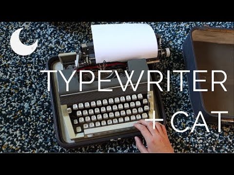 ASMR - Show and tell - Typewriter + Cat